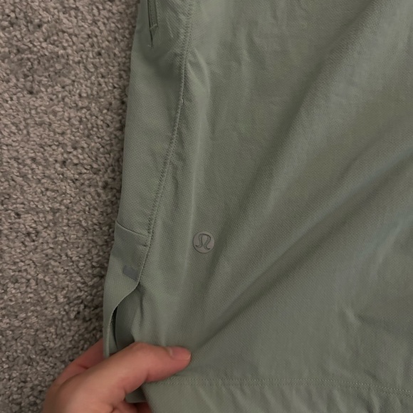 Lululemon License to Train Medium Light Green Shorts - Picture 3 of 4